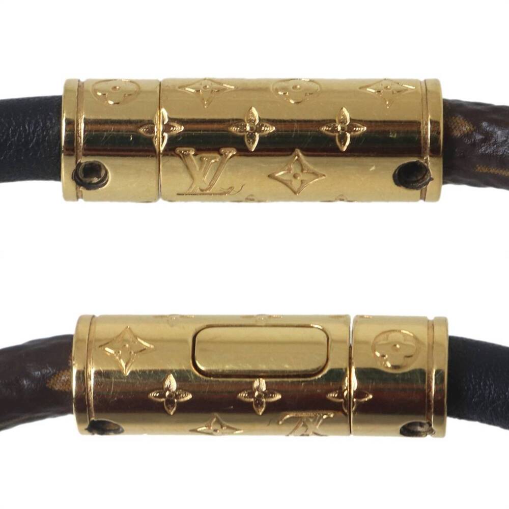 LOUIS VUITTON Black Monogram Charm Bracelet - Picture 5 of 6